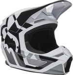 Мотошлем Fox V1 Lux Helmet (Black/White, M, 2024 (28001-018-M))