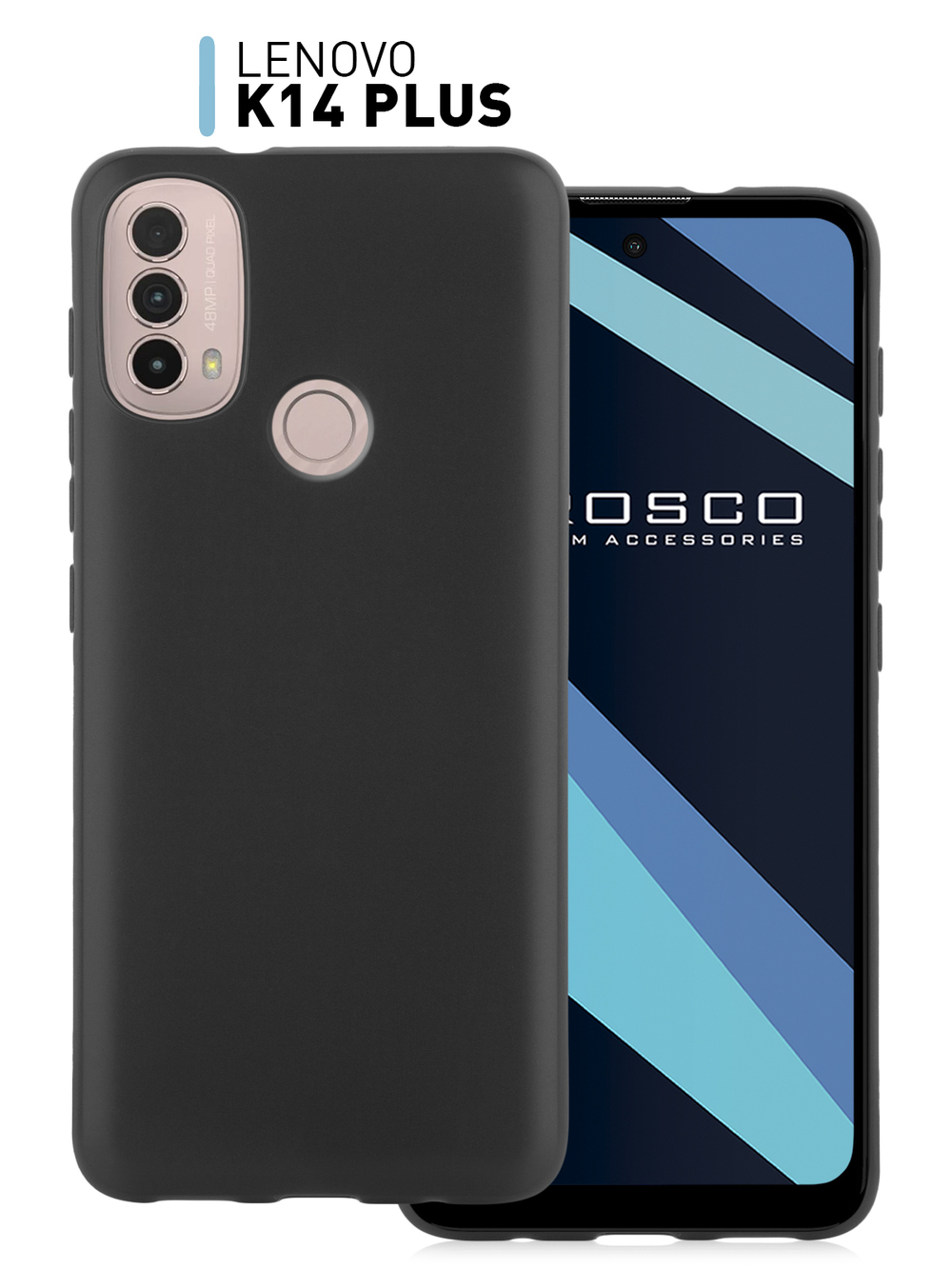 Чехол ROSCO для Lenovo K14 Plus оптом (арт. LN-K14PLUS-COLOURFUL-BLACK)