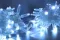 Светодиодная нить 100 холодных белых LED ламп, 10 м., 220В, мерцание, прозрачный провод ПВХ, Teamprof (TPF-S10CF-220V-CT/W)
