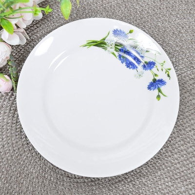 Тарелка 175мм мелкая форма Идиллия Васильки