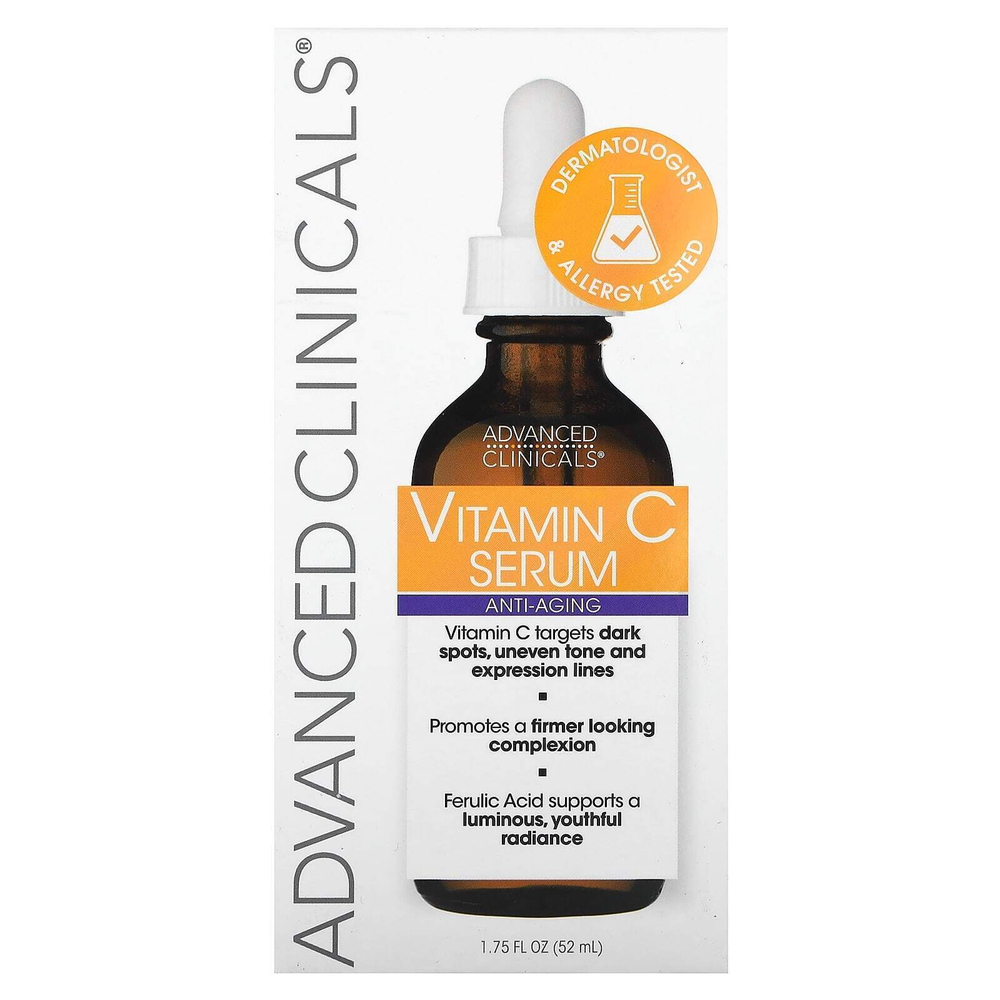 Advanced Clinicals, антивозрастная сыворотка с витамином C, 52 мл, (1,75 жидк. унции)