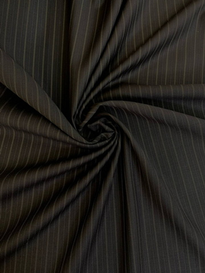 Костюмная вискоза принт полоска, коричневый/беж