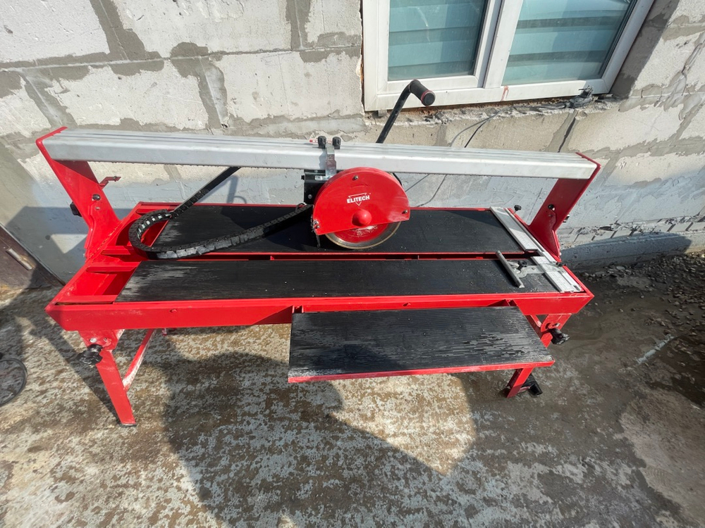 Плиткорез электрический ELITECH ПЭ 1200/120 Р, 1200 мм, б/у
