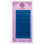 Цветные ресницы Enigma микс 0,10/C/7-13 mm "Синий" (16 линий)