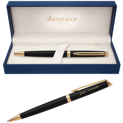 Шариковая ручка Waterman Hemisphere, цвет: MatteBlack GT, стержень: Mblk