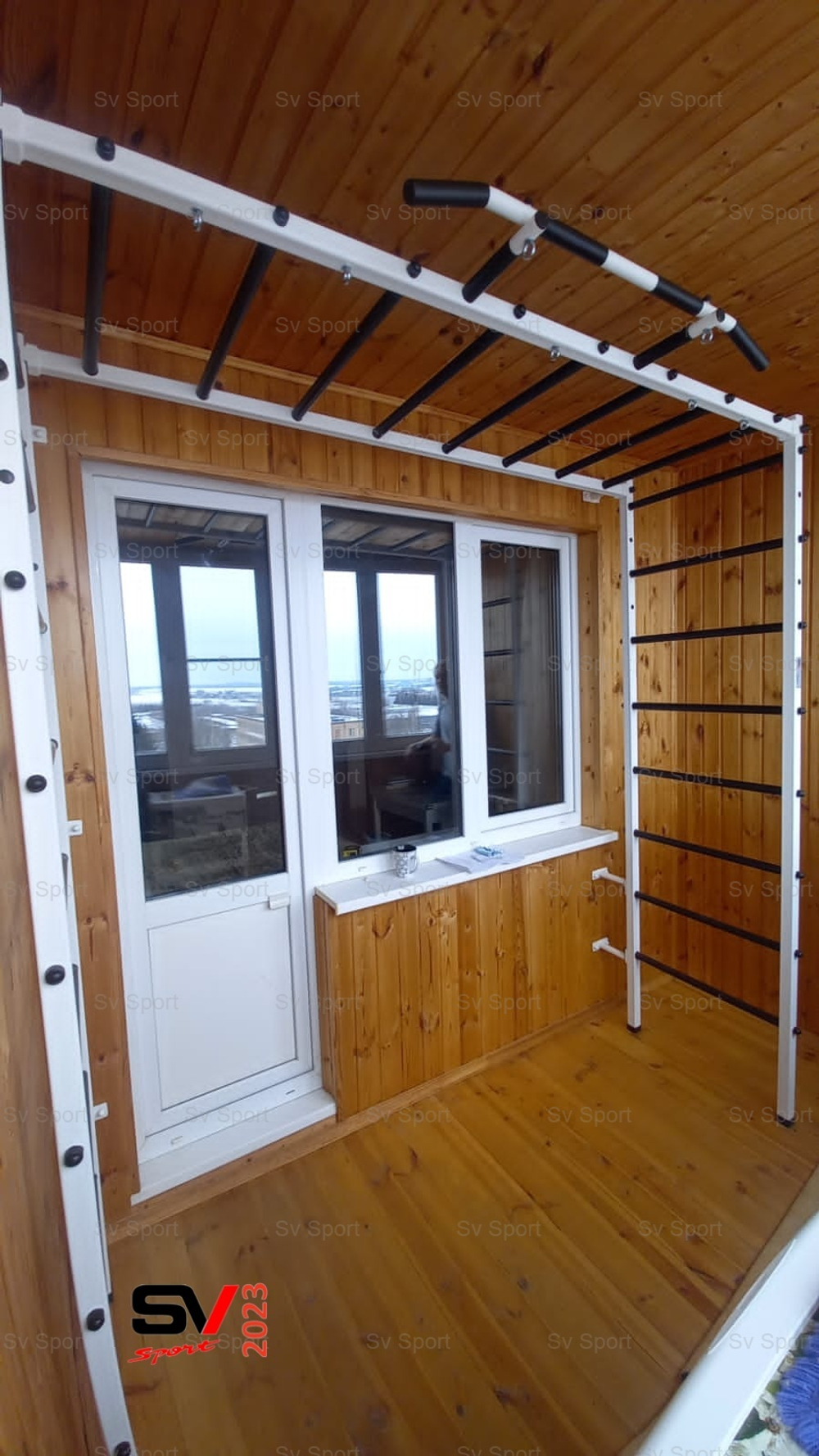 Монтаж спортивного комплекса Sv Sport П в бетонные, кирпичные стены