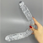 Двусторонний фаллоимитатор Alive Supreme (38,5×3,9 см) прозрачный