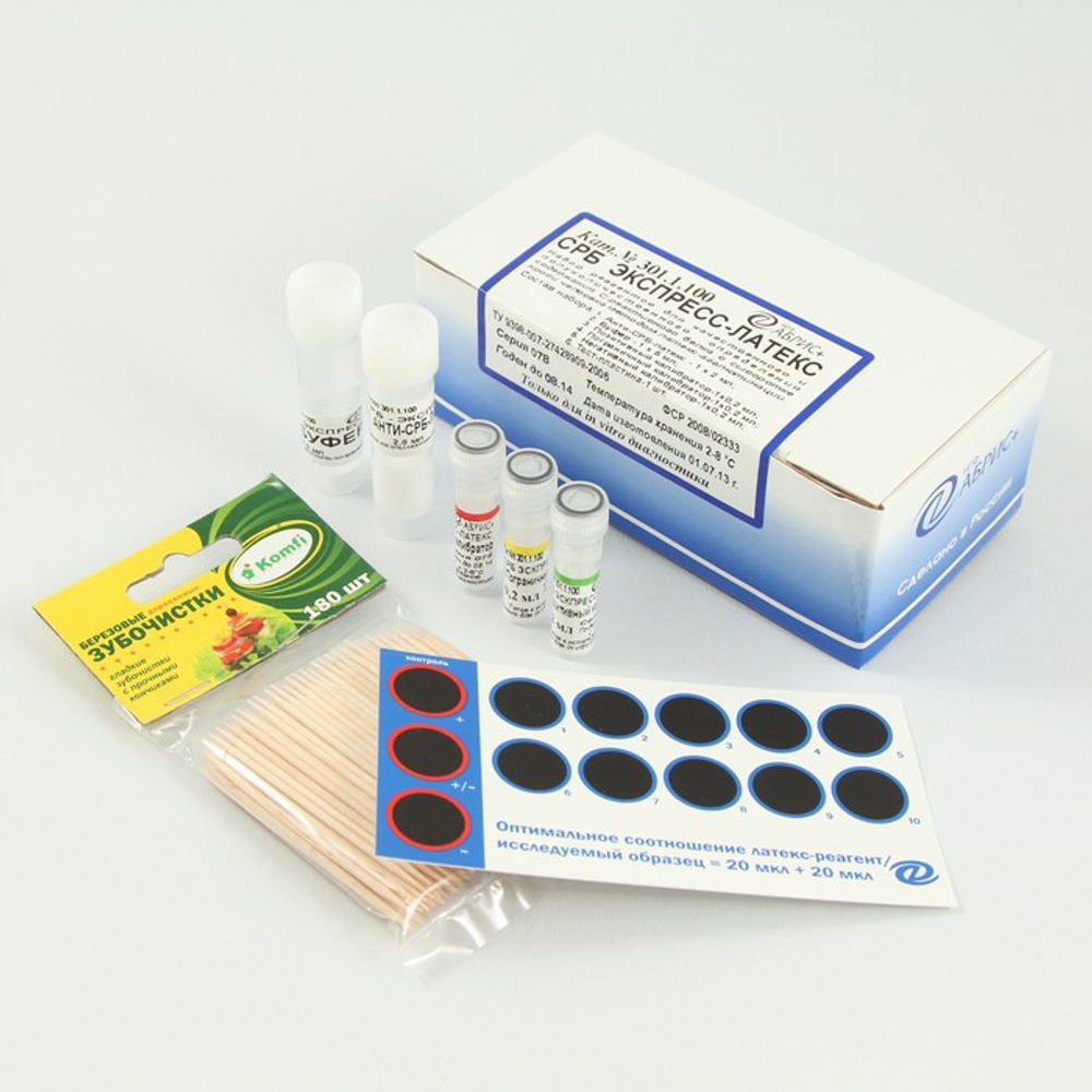 С-реактивный белок, латексный, Абрис, 100опр., 301.1.100, 1уп.