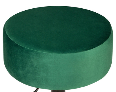 Пуф DOBRIN DANNY BLACK, зеленый велюр (MJ9-88)