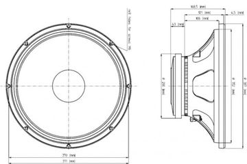 EighteenSound 15W700/4 динамик, диаметр 15 дюймов, 450Вт