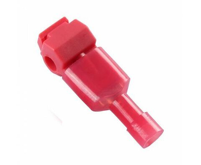 Набор из 100 штук Зажим прокалывающий ответвительный STEKKER с плоским разъемом (50 пар) сеч 0,5-1мм2, красный LD503-401-15