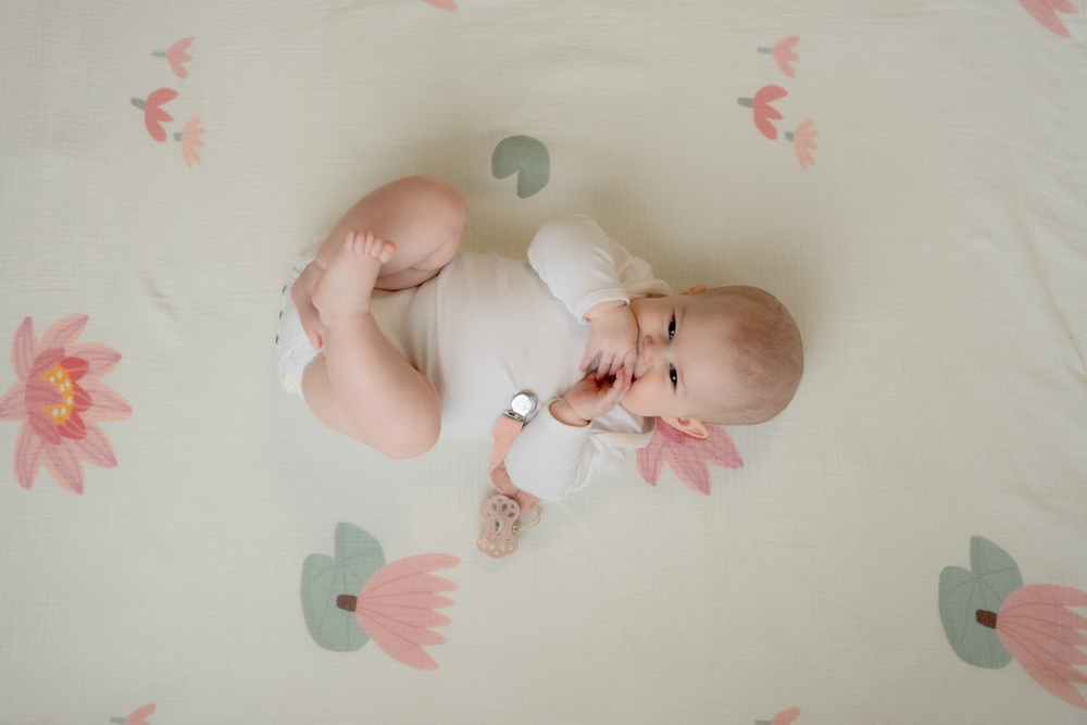 Пелёнки муслиновые BUBA KIDS, 2 шт., Кувшинка розовая/ пудра, 75х115