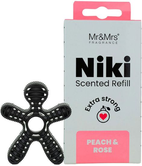 Персик и роза, сменный блок ароматизатора для автомобиля NIKI, Mr&Mrs Fragrance