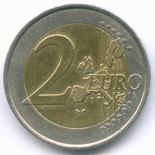 2 евро 2004 год. Греция. XXVIII летние Олимпийские Игры, Афины 2004. Биметалл VF-XF