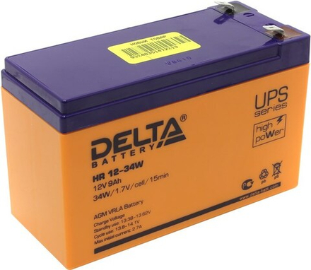 Аккумуляторная батарея Delta HR 12-34W (12V / 9Ah)