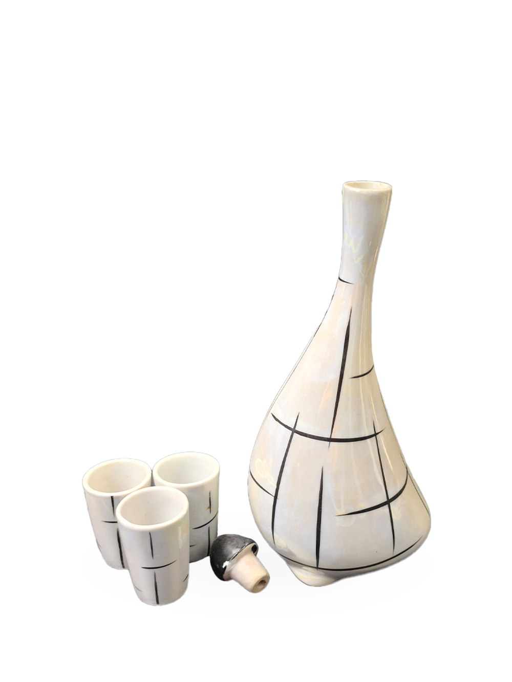 Штоф (Графин) "Гусыня" и 3 стопки Артель «Прогресс»