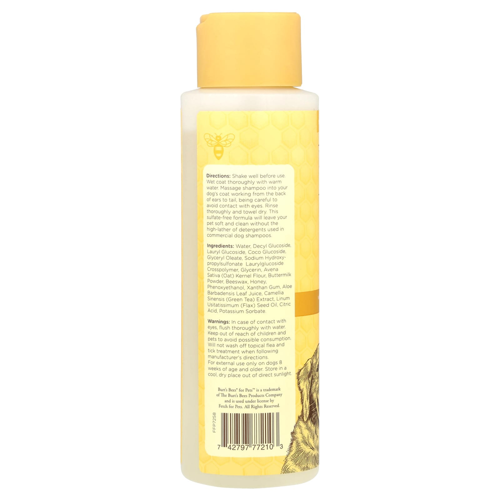 Burt's Bees, Овсяный шампунь с коллоидной овсяной мукой и медом, для собак, 473 мл (16 жидк. унц.)
