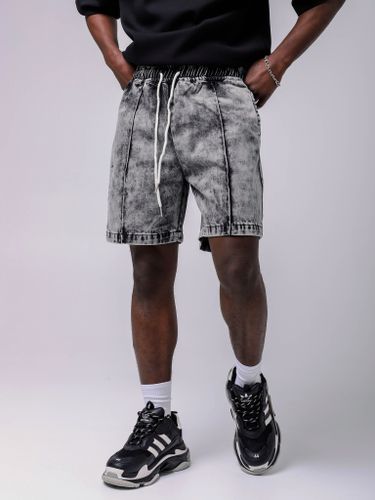 Мужские серые джинсовые шорты варенки