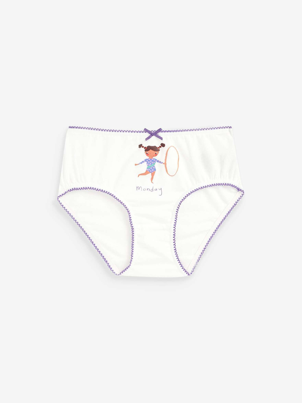 Трусы для девочки Next 166-037, 7 шт., Белый