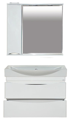 Тумба MISTY Элвис - 85 подвесная 2 ящ.  c умывальником