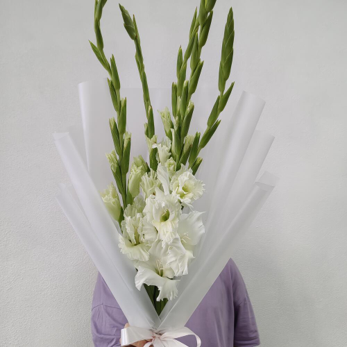 Монобукет из гладиолусов