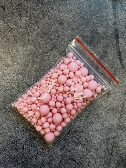 Драже зерн Жемчуг розовый матовый 50 гр годен24мес №280м