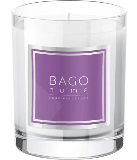 Пудровый, ароматическая свеча, Bago home