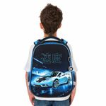 Ранец BRAUBERG PREMIUM, 2 отделения, с брелоком, "Night race", 3D-панель, 38х29х16 см, 272014