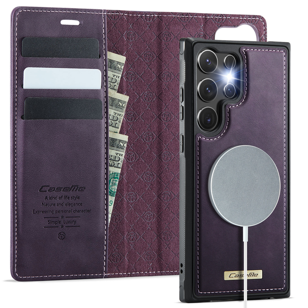 Чехол-кошелек CaseMe 2 in 1 MagSafe Samsung Galaxy S23 Ultra