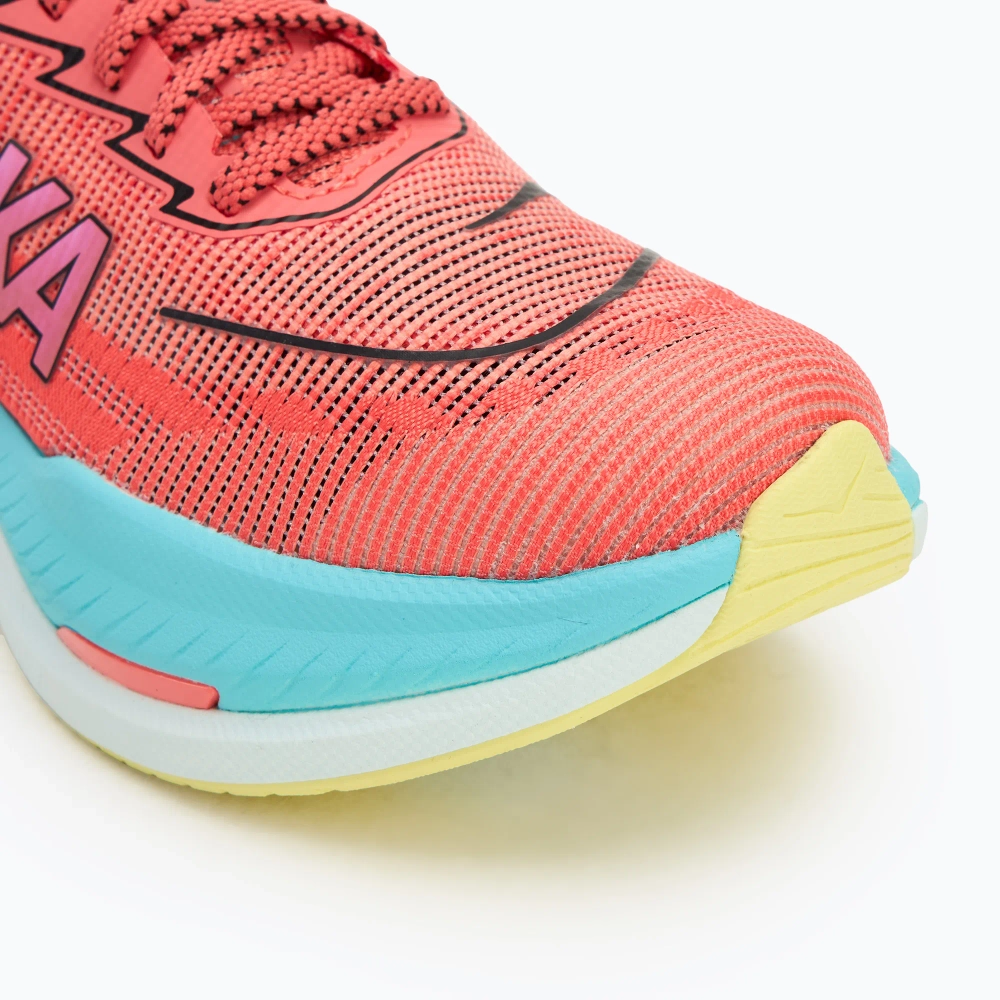 Женские кроссовки для бега HOKA Mach X 2 grapefruit/electric coral