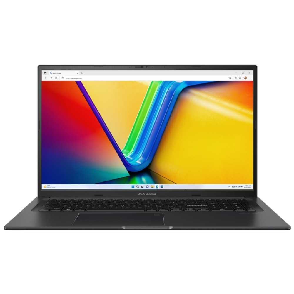 Ноутбук ASUS VivoBook 17X M3704Y-AU223 [90NB1192-M009Y0] Black 17.3" (FHD Ryzen 5 7430U/16GB/SSD512GB/AMD Radeon/FingerPrint/Backlit/DOS)