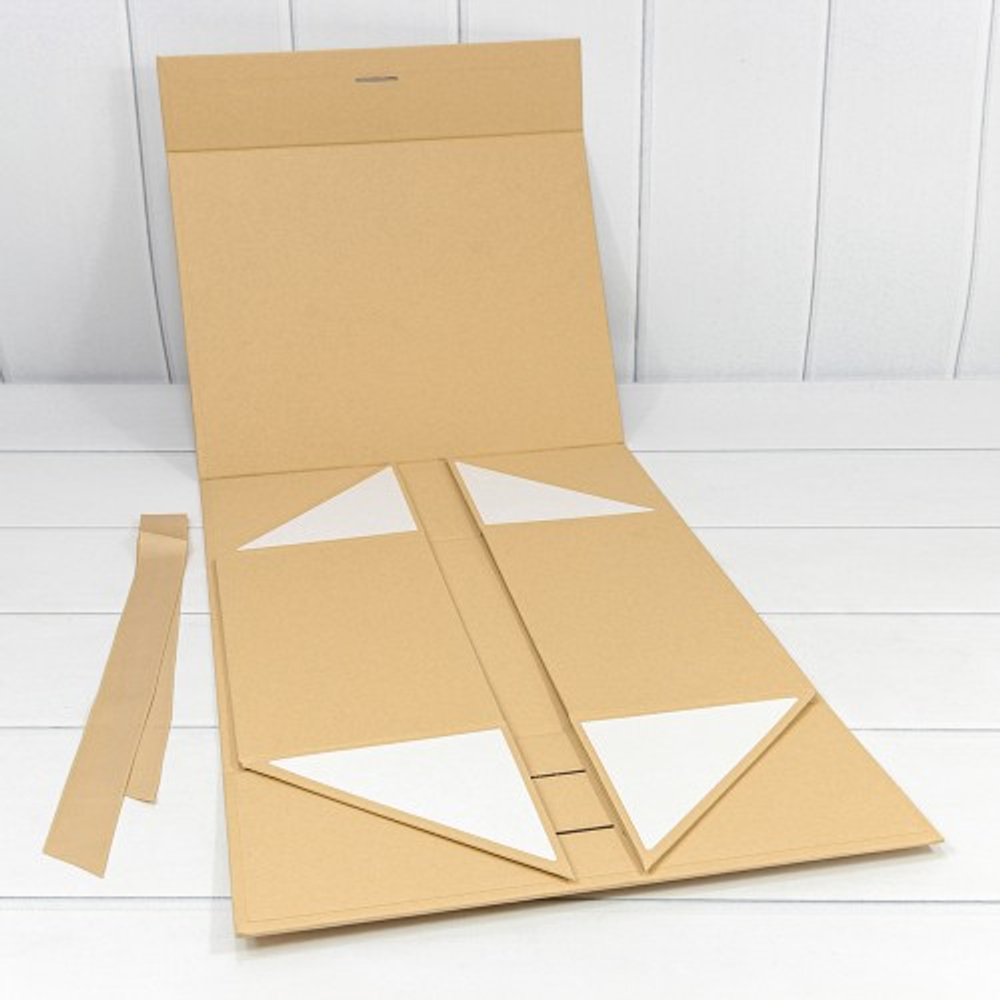 Коробка сборная 39х28х17.8 см на магнитах (Натуральный)