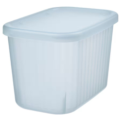 РИКТА RYKTA Контейнер с крышкой 12x18x12 см/1,5 л, голубой