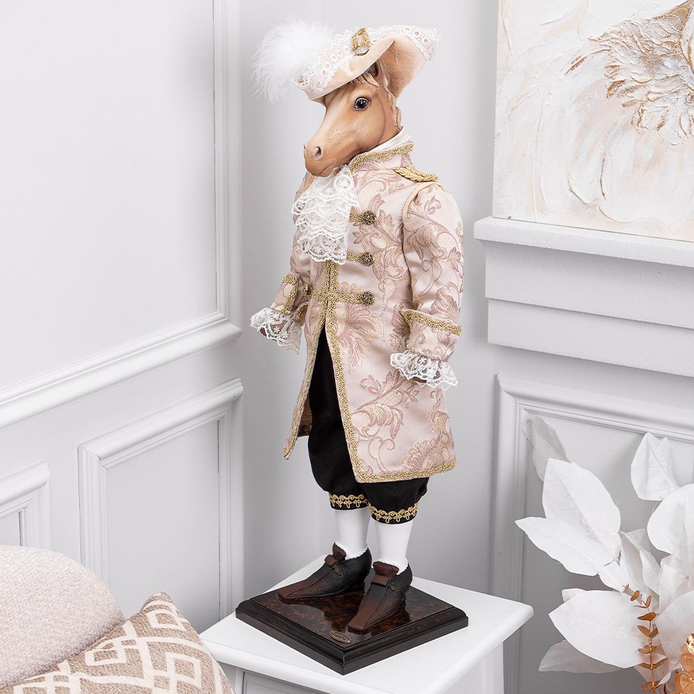 Кукла интерьерная коллекционная Конь Аристократ