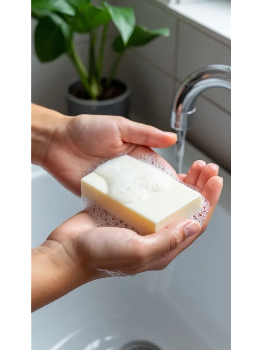 Мыло ручной работы парфюмированное твердое White musk