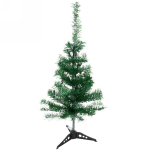 Ёлка «Серебряная дымка» 60 см, ПВХ зеленый с серебром (60 веток)