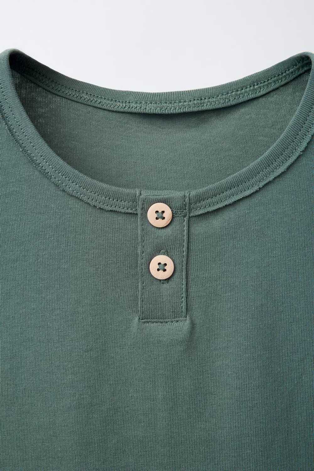 ZARA МАЙКА С ПУГОВИЦАМИ, СЕРЫЙ/СИНИЙ