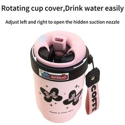 Kofe \ Coffee termos 6117 Çəhrayı-qara kəpənəkli