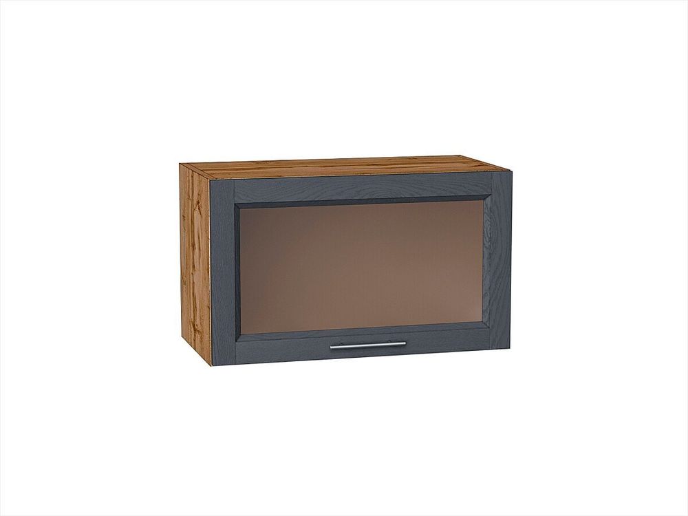 Шкаф верхний горизонтальный остекленный Сканди