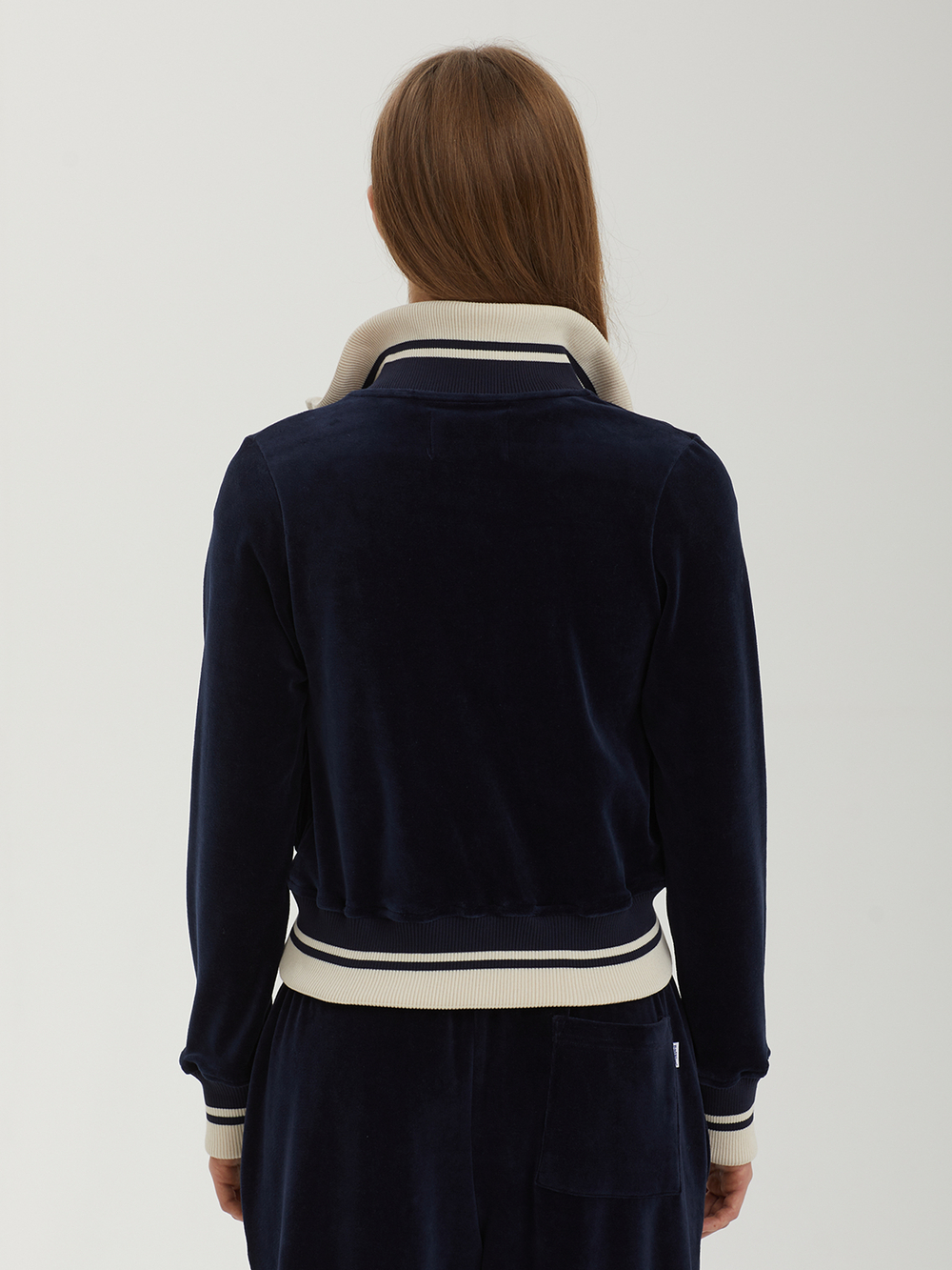 Женская Олимпийка Velour Zipup Crop