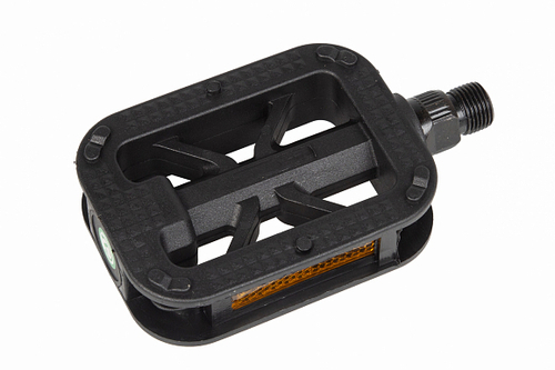 Педали MX-P609, ось 9/16" со светоотражателями, полипропиленовые чёрные