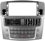 Магнитола для Lexus IS250 XE20 2005-2013 (ШГУ монохром, рамка LUX) - FarCar монитор 12.3" 2K QLED на Android 14, TS10, CarPlay, 4G SIM-слот