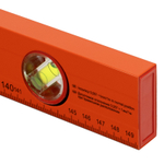 Уровень алюминиевый, 1500 мм, 3 глазка, желтый, линейка Sparta