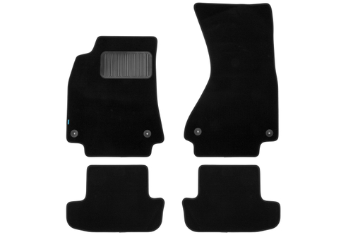 Коврики в салон для AUDI A5 АКПП 2007-2011, 2011-2016, купе, 4 шт. (текстиль) KLEVER03041122110KH