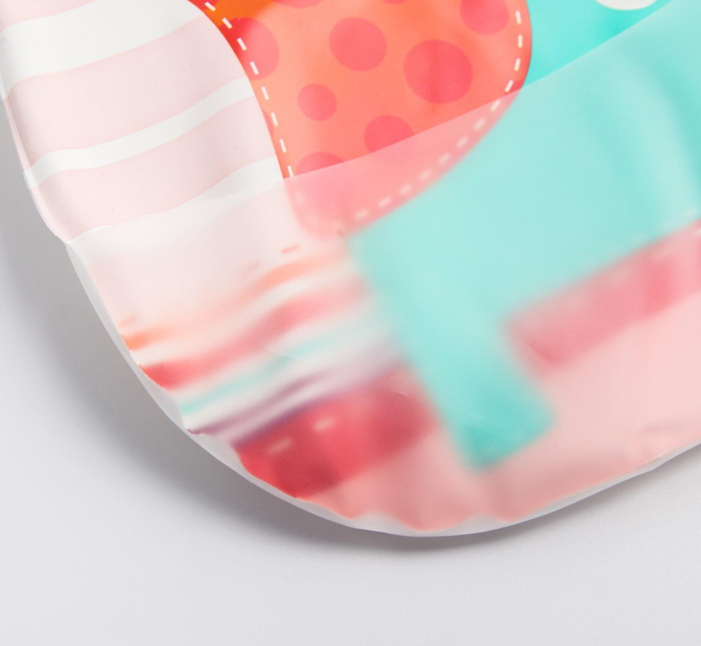 5133362 Нагрудник непромокаемый, мягкий на пороллоне "Слоник"