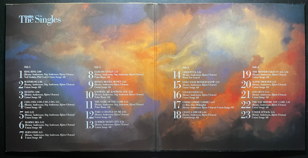 ABBA ‎– The Singles 2LP (Германия 1982г.)