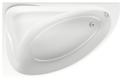 Акриловая ванна Bas Милан левая 170х110 с каркасом В 00061