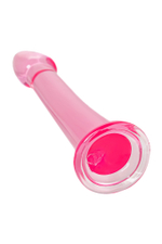 Нереалистичный фаллоимитатор Jelly Dildo XL Toyfa Basic, TPE, Розовый, 22 см
