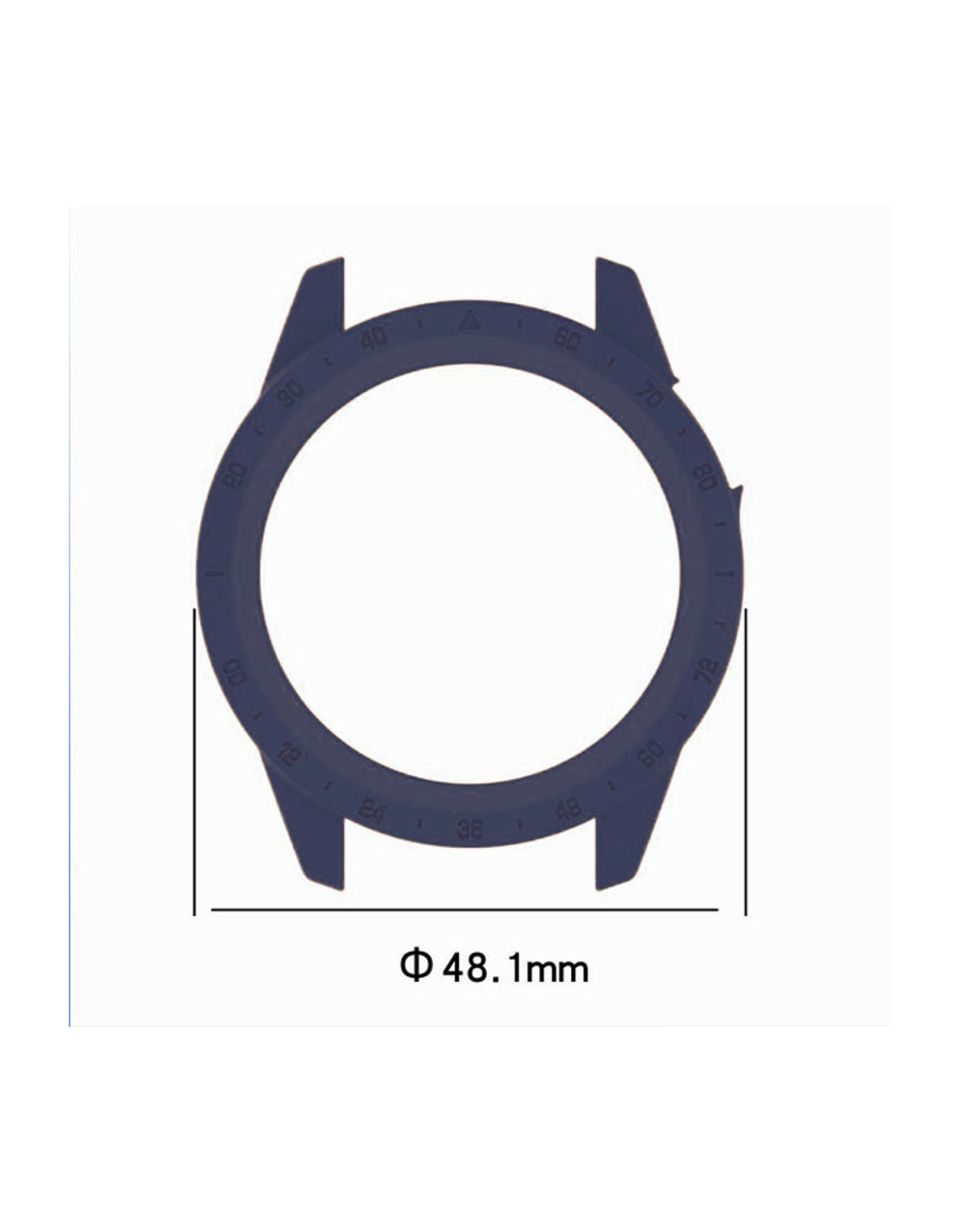 Защитный бампер чехол для часов Garmin MARQ Gen 2 Adventurer Athlete Aviator Captain Golfer материал TPU (Темно-синий)