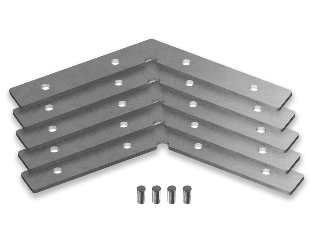 Ambrella Соединитель угловой для алюминиевого профиля "Profile System" 120° (комплект 5шт) Profile System GP8053